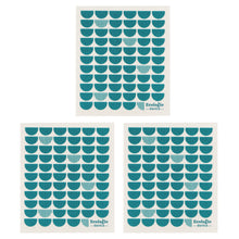 Load image into Gallery viewer, Peacock Swedish Dishcloths Set of 3
