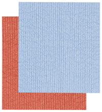 Load image into Gallery viewer, Rust and Sky Blue Sponge Cloth Set of 2
