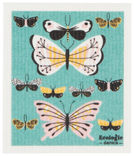 Load image into Gallery viewer, Butterflies Swedish Sponge Cloth
