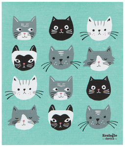 Cats Meow Swedish Sponge Towel