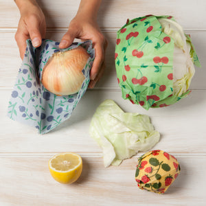 Berries and Fruit Beeswax Wrap Set of 3