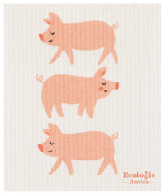 Load image into Gallery viewer, Penny Pig Swedish Sponge Cloth
