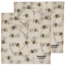 Load image into Gallery viewer, Bees Beeswax Sandwich Bag Set of 2
