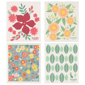 Bloom Swedish Dishcloths Set of 4